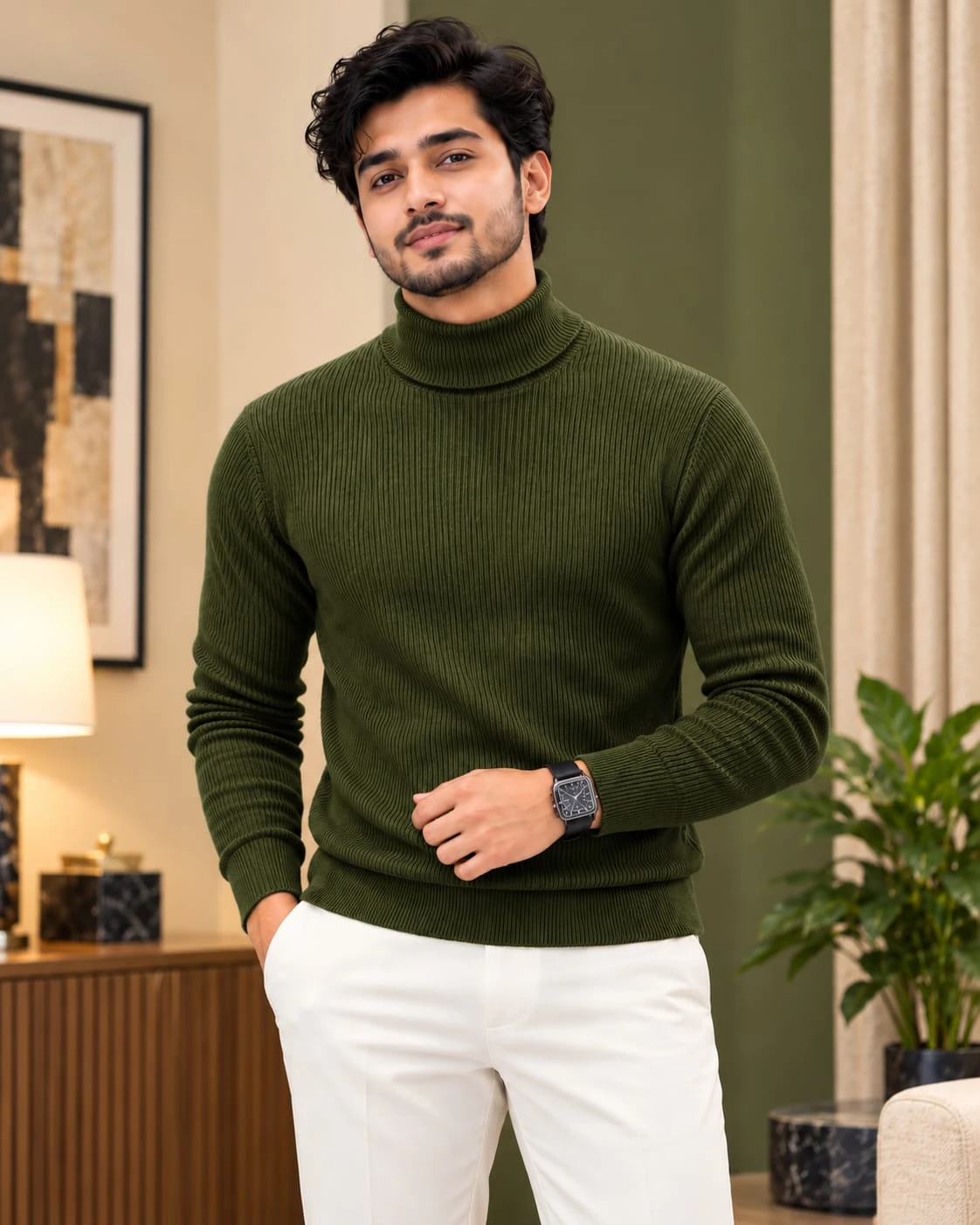 Premium Ribbed High Neck Sweater ✨