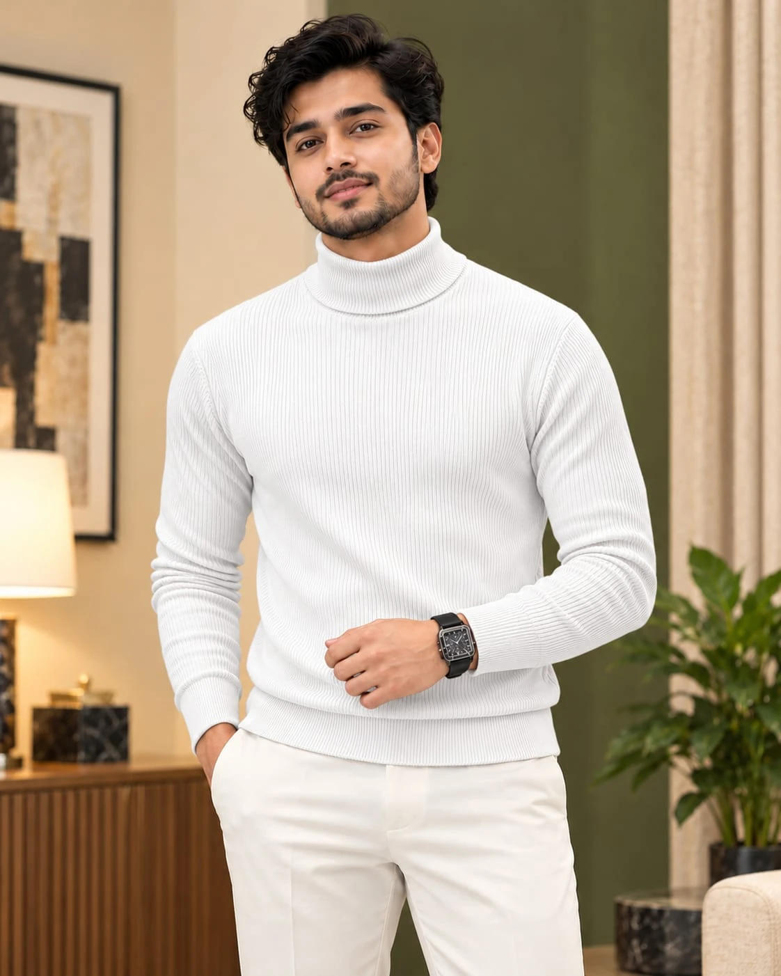 Premium Ribbed High Neck Sweater ✨